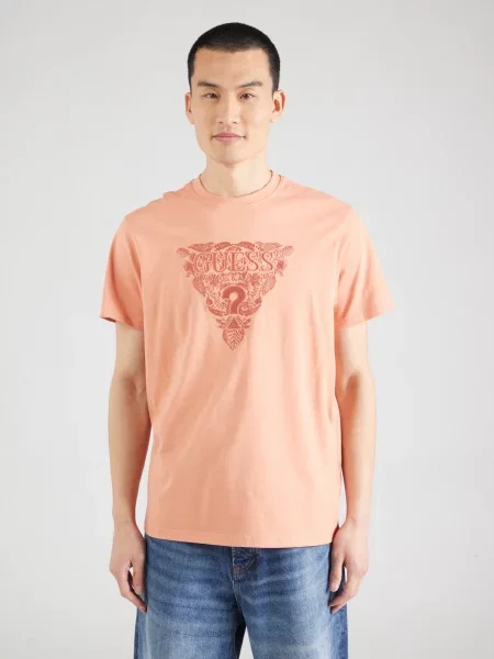 Guess Tricou Portocaliu roșu