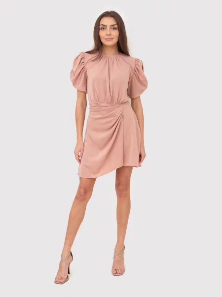 Mini obleka Ax Paris roza