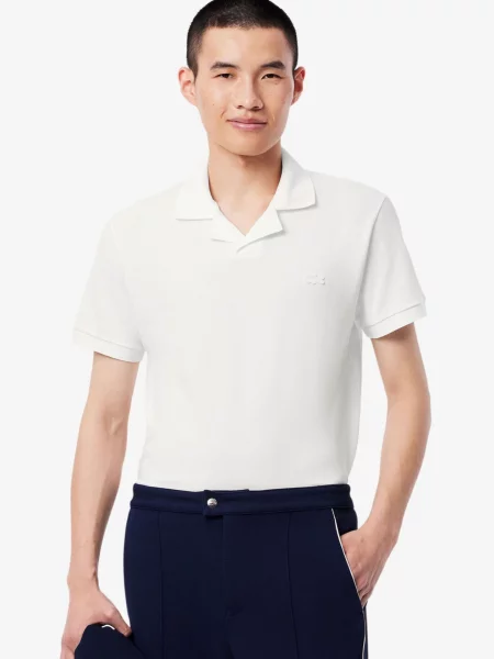 Поло Lacoste белое