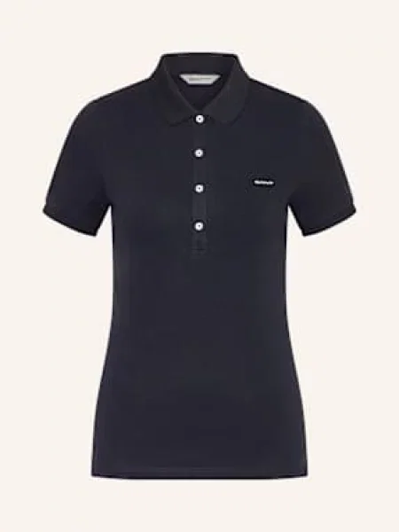 Gant Koszulka Polo Z Dżerseju blau granatowe