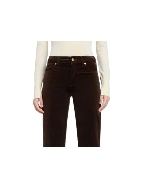 Jeansy 7 For All Mankind brązowe