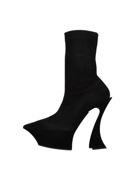 Botki Mugler zamszowe czarne