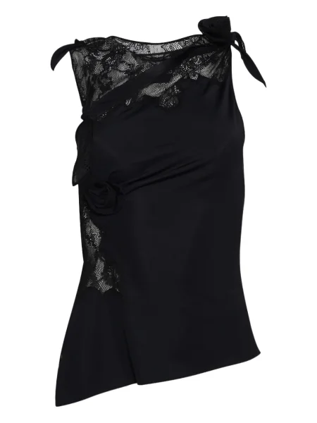 Top Coperni cu model floral negru