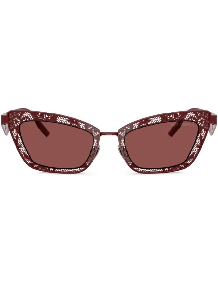 Ochelari de soare Dolce & Gabbana Eyewear cu model floral roșu