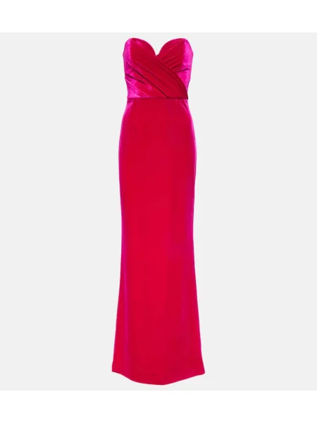 Rochie Rebecca Vallance de catifea roz