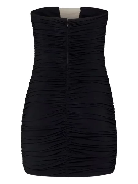 Rochie mini Nensi Dojaka plasă drapată de costum negru