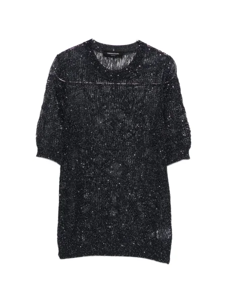 Tricou Fabiana Filippi tricotate albastru