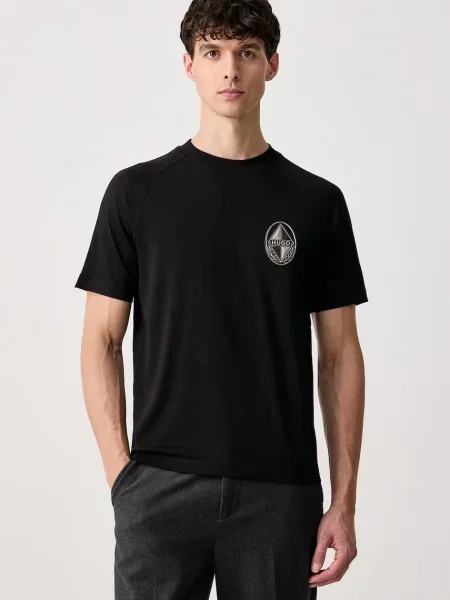 HUGO tricou pentru bărbați din Diken negru