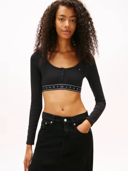 Cropp tricou Tommy Jeans negru