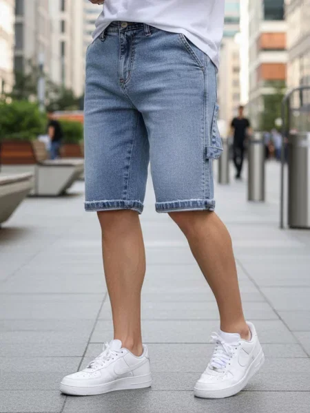 Pantaloni scurți Dstreet albastru