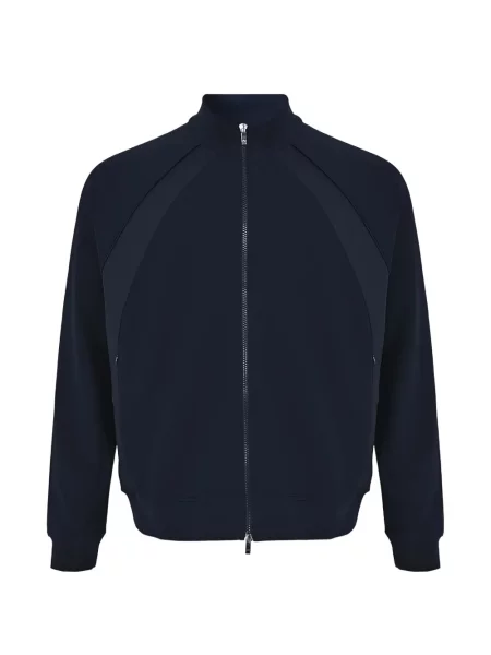 Majica s kapuljačom na patentni zatvarač Pal Zileri plava