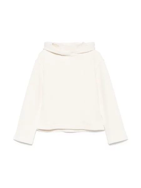 Bluza z kapturem Max Mara biała