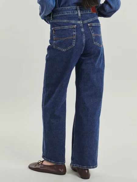 Blugi drepți Pepe Jeans albastru