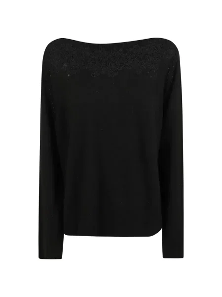 Pulover Ermanno Scervino din dantelă negru