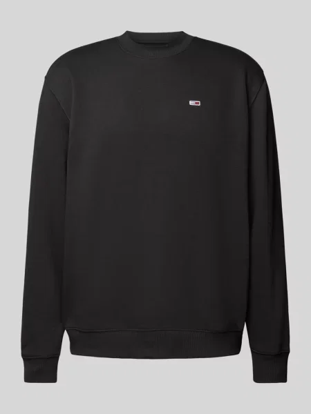 Bluza z wyhaftowanym logo Tommy Jeans czarna