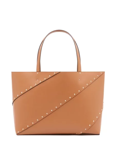 Geantă shopper Valentino Garavani maro