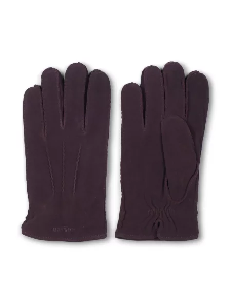 Rękawiczki Howard London skórzane brązowe