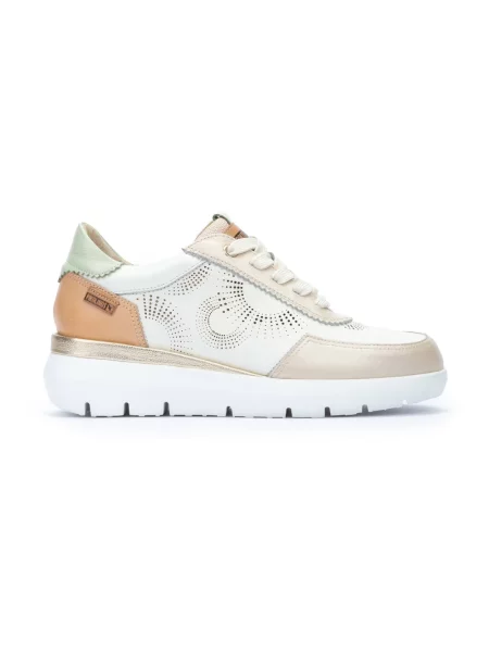 Sneakersy Pikolinos sznurowane skórzane białe
