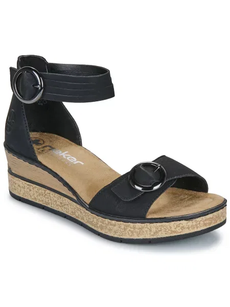 Rieker Sandali črna