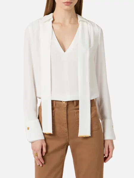 Блуза Elisabetta Franchi біла