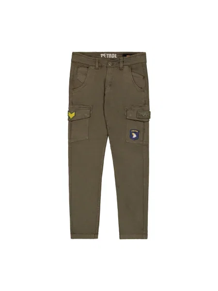 ALPHA INDUSTRIES Pantaloni cu Petrol Patch oliv / roșu negru