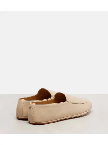 Pantofi loafer Loro Piana din piele maro