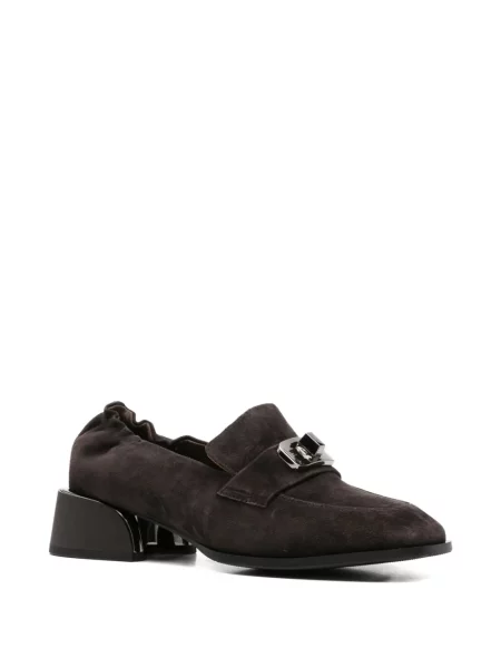 Pantofi loafer Linda Baumann cu cataramă maro