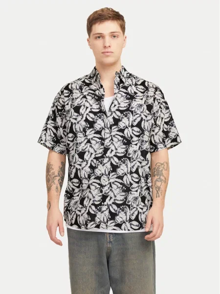Πουκάμισο Jack&Jones μαύρο