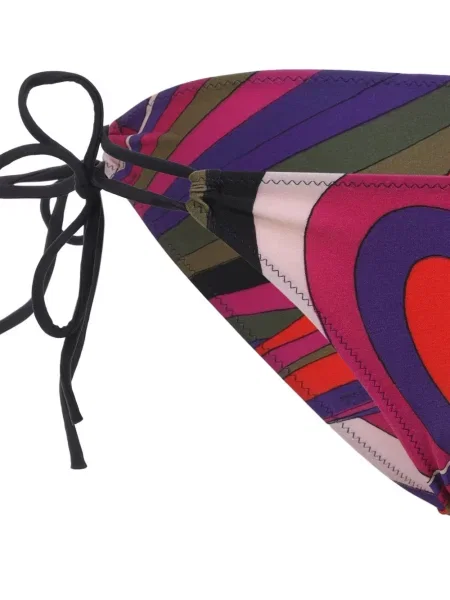 Bikini Pucci cu imagine cu imprimeu abstract roșu