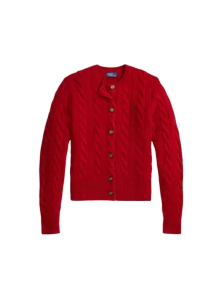 Sweter Ralph Lauren z kaszmiru czerwony