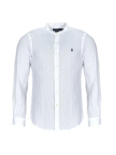 Srajca Polo Ralph Lauren z dolgimi rokavi bela