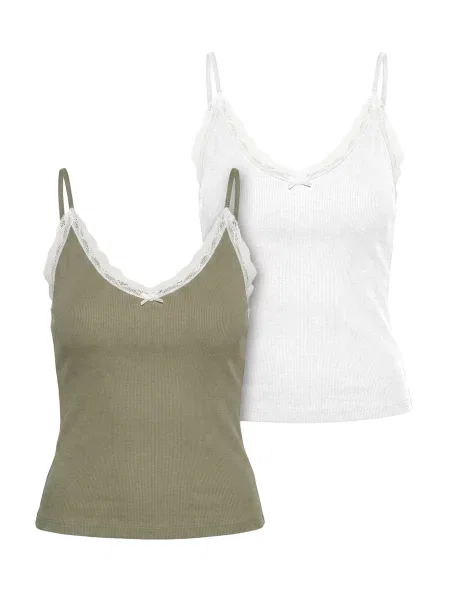 Urban Classics Top oliv alb