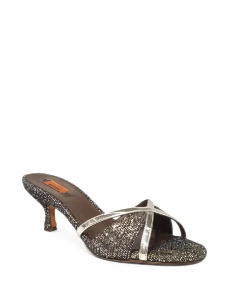 Сандали Missoni с пайети сиво