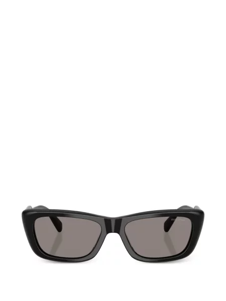 Ochelari de soare dreptunghiulari Miu Miu Eyewear negru
