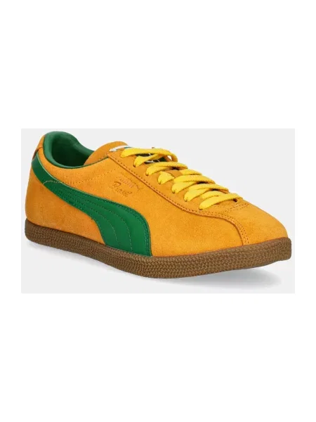 Sneakersy Puma zamszowe pomarańczowe