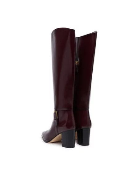Čižmy LAUREN RALPH LAUREN Rlyn Bk T Hl Bo Tal Tmavo hnedá