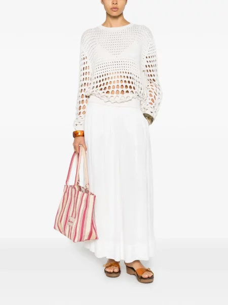 Pulover Chloé alb
