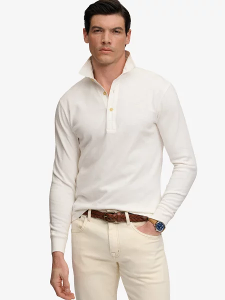 Superdry & Co Tricou Classic Rugby murdar alb