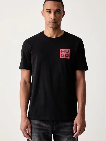 HUGO tricou pentru bărbați din Detzington negru