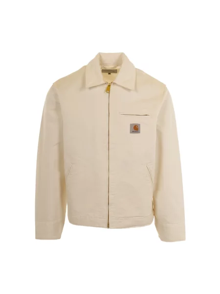 Kurtka z Detal z logo Model Detroit' Carhartt Wip beżowa