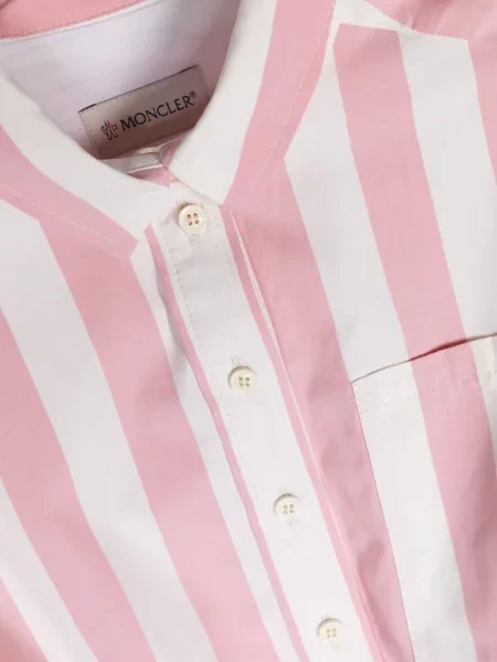 Sukienka koszulowa dziecięca Moncler Enfant biała