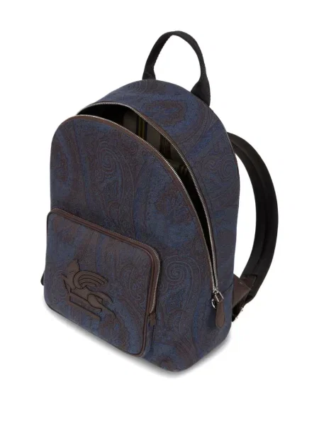 Rucsac Etro cu model paisley albastru
