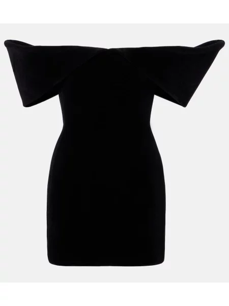 Rochie David Koma de catifea negru