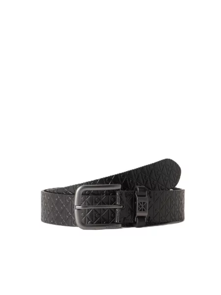 Calvin Klein curea pentru bărbați din piele negru