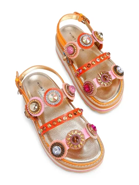 Кожаные босоножки Kurt Geiger London на платформе