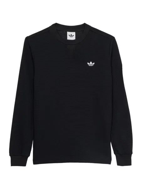 ADIDAS ORIGINALS Tricou REGULAR WAFFLE' negru