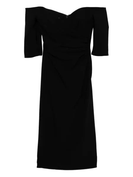 Rochie Amsale din crep de costum negru