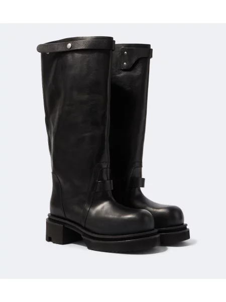 Cizme Rick Owens din piele negru
