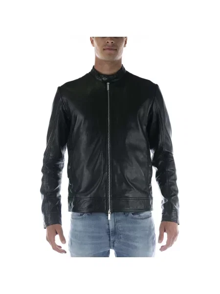 Geanta de piele Selected clasică negru