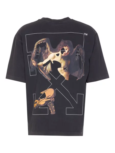 Tricou Off-white cu imagine alb